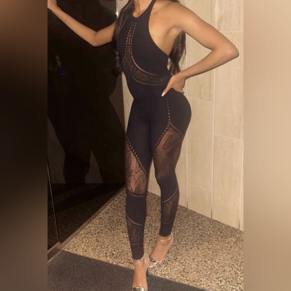 Wolford Halter Jumpsuit. Black. worn once. Excellent condition. NO damage.
